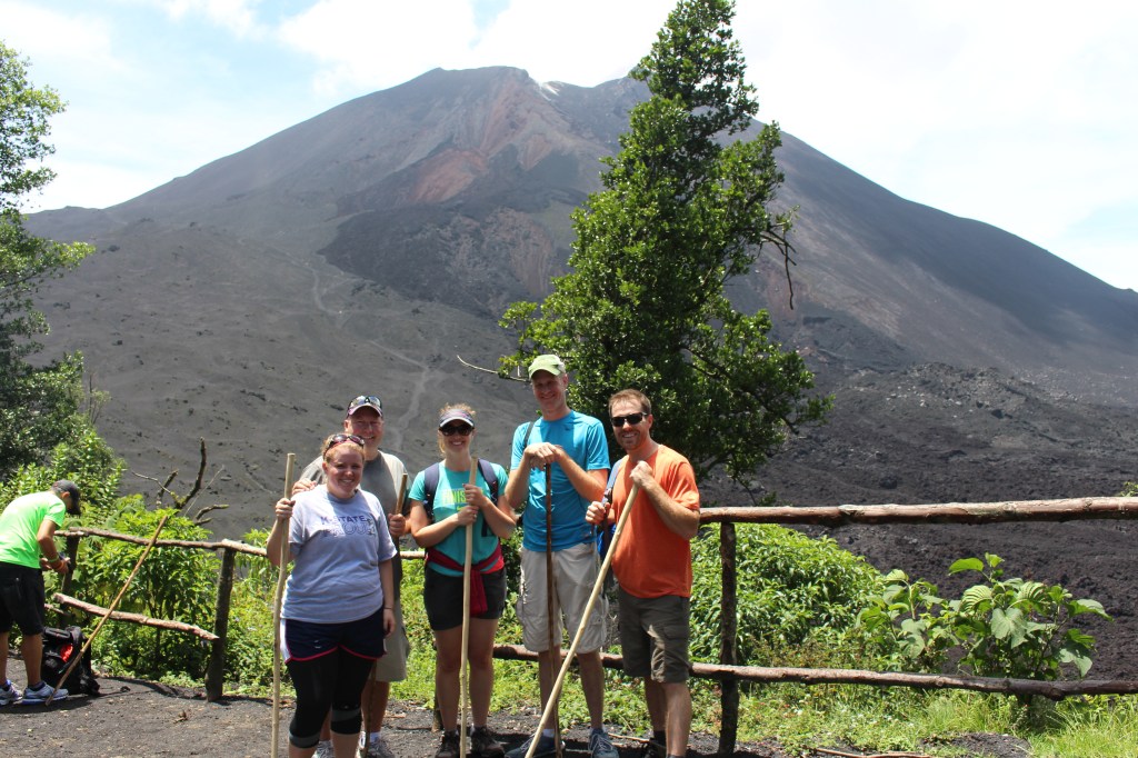 Part of our group at the Volcan de Pacaya