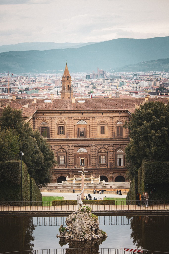 View of Florence from Boboli Gardens in Italy March 2024