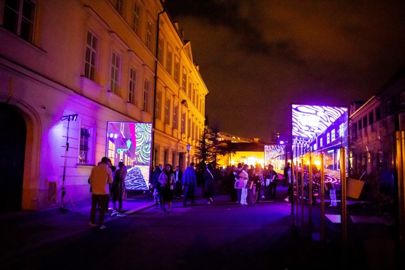 Festival svjetla Zagreb - Festival of Lights in Zagreb, Croatia, March 2024