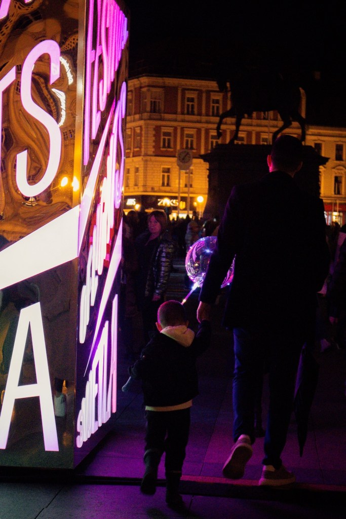 Festival svjetla Zagreb - Festival of Lights in Zagreb, Croatia, March 2024