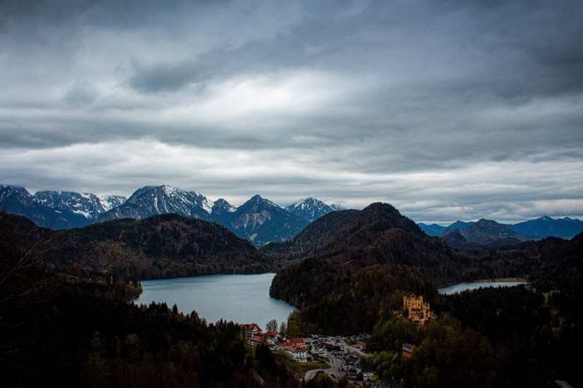 Forggensee Lake and Schwangau in Germany, April 2024