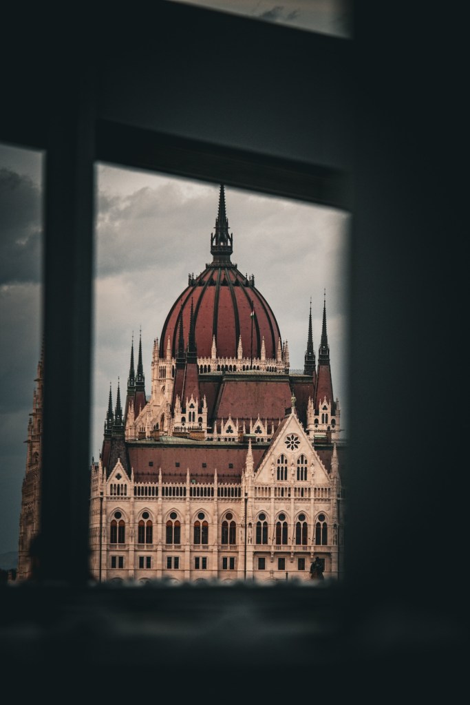 Hungarian Parliament Building in Budapest, Hungary, March 2024