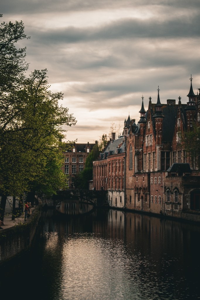 Groenerei canal in Bruges, Belgium, April 2024