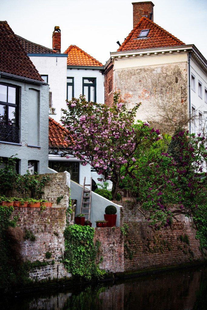 Groenerei canal in Bruges, Belgium, April 2024