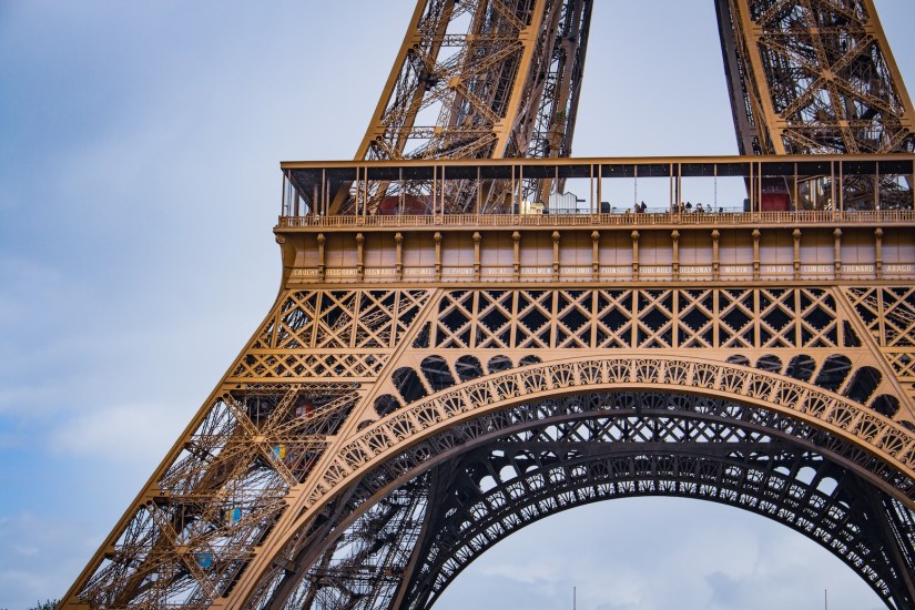Eiffel Tower in Paris, France, April 2024
