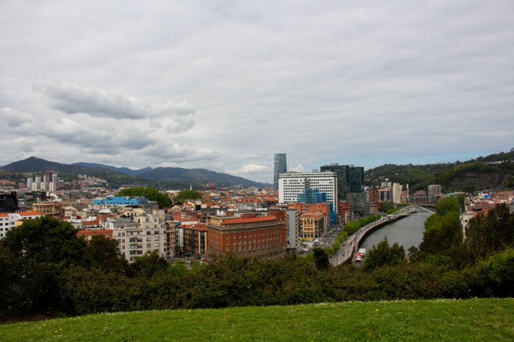 views from Etxebarri Parkea in Bilbao, Spain, April 2024